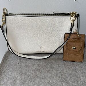 Nanette Lenore cream purse